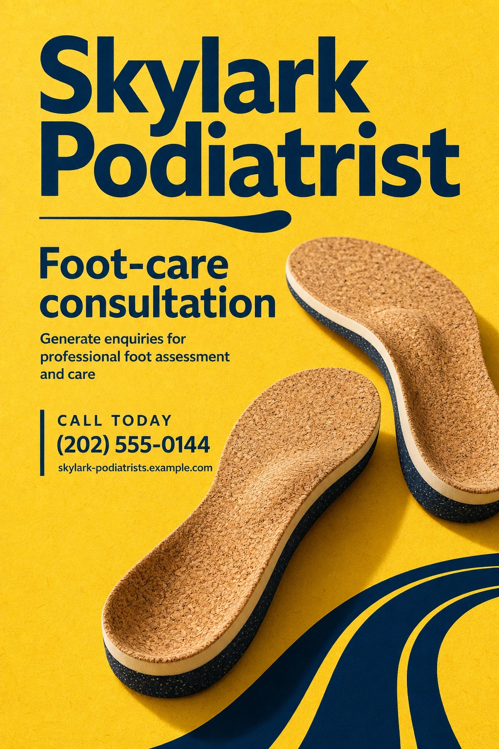 podiatrist flyer template