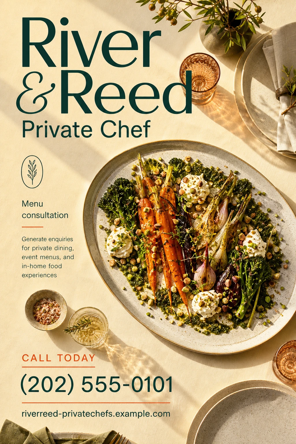 private chef flyer template