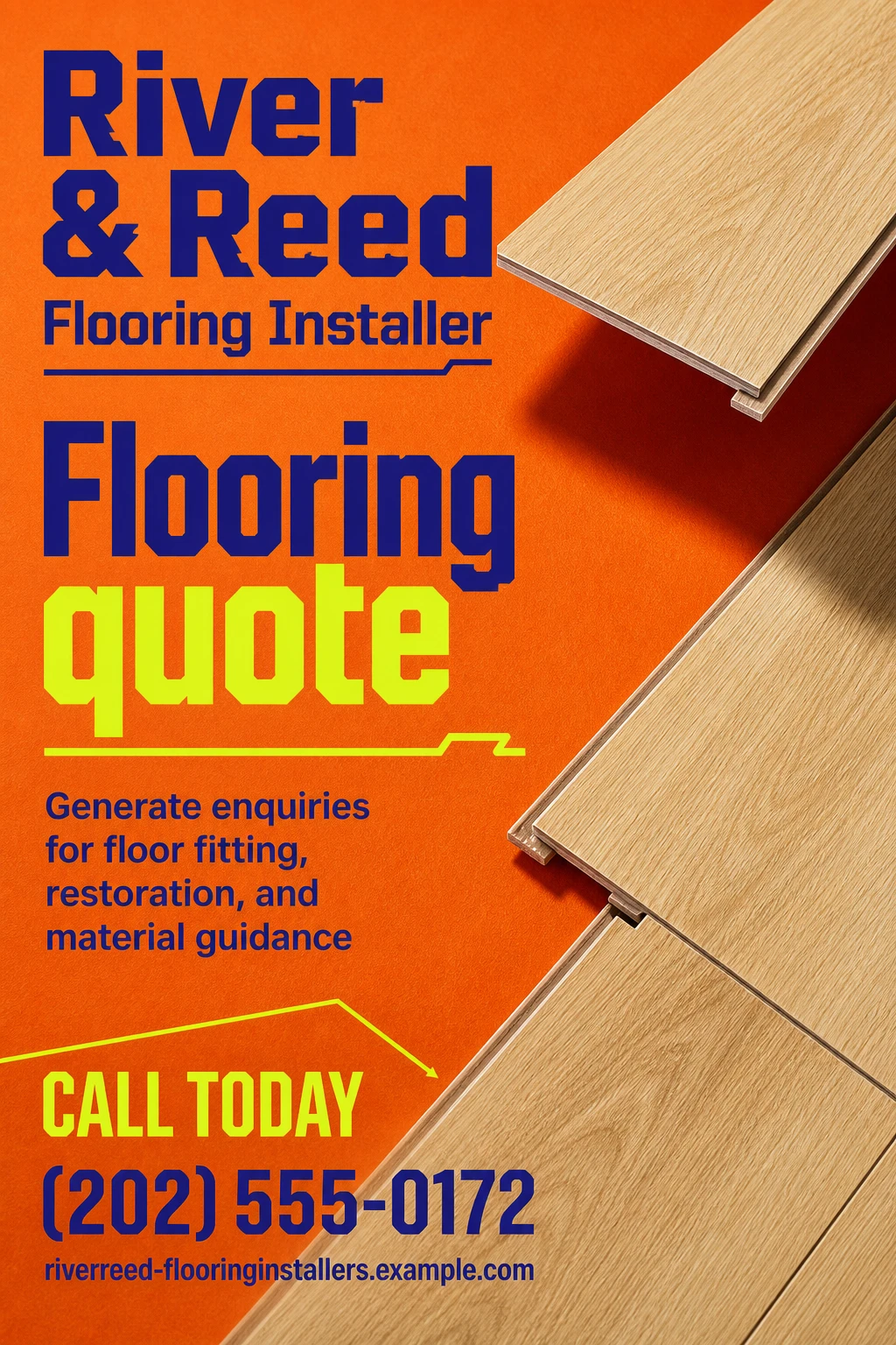 flooring installer flyer template
