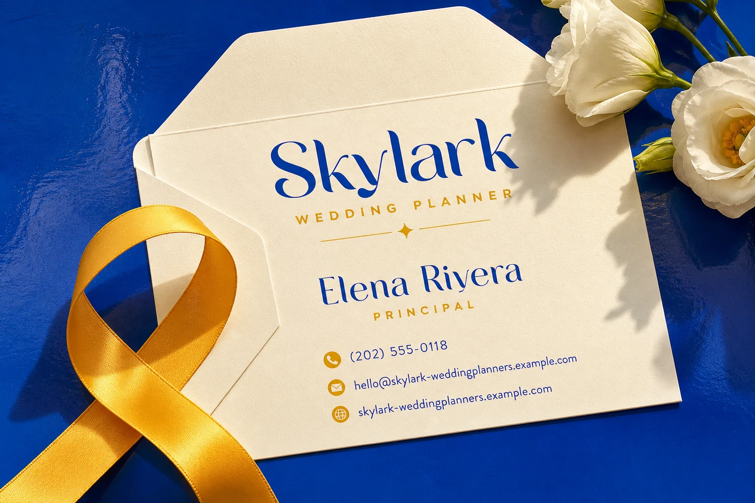 wedding planner business card template