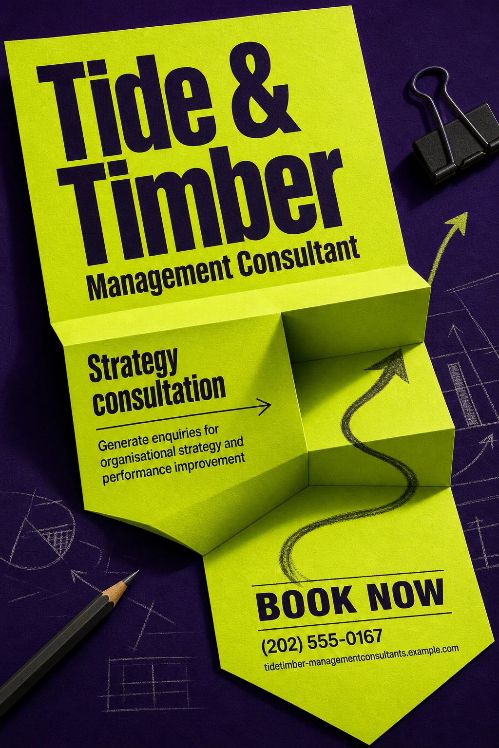 management consultant poster template
