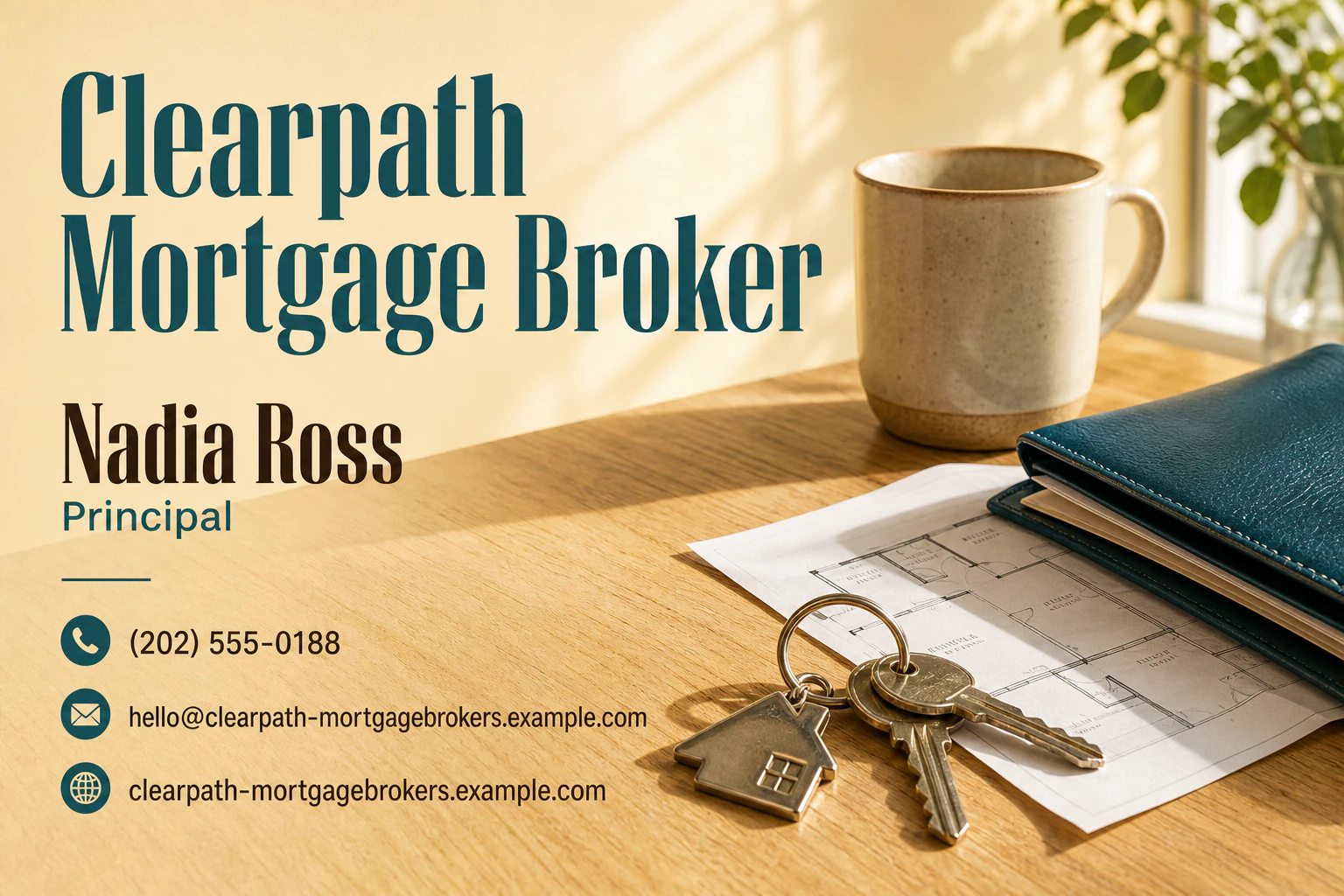 mortgage broker business card template