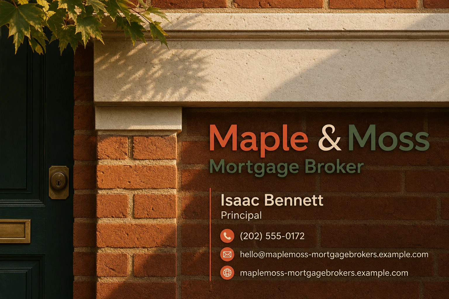 mortgage broker business card template: promote initial mortgage consultation