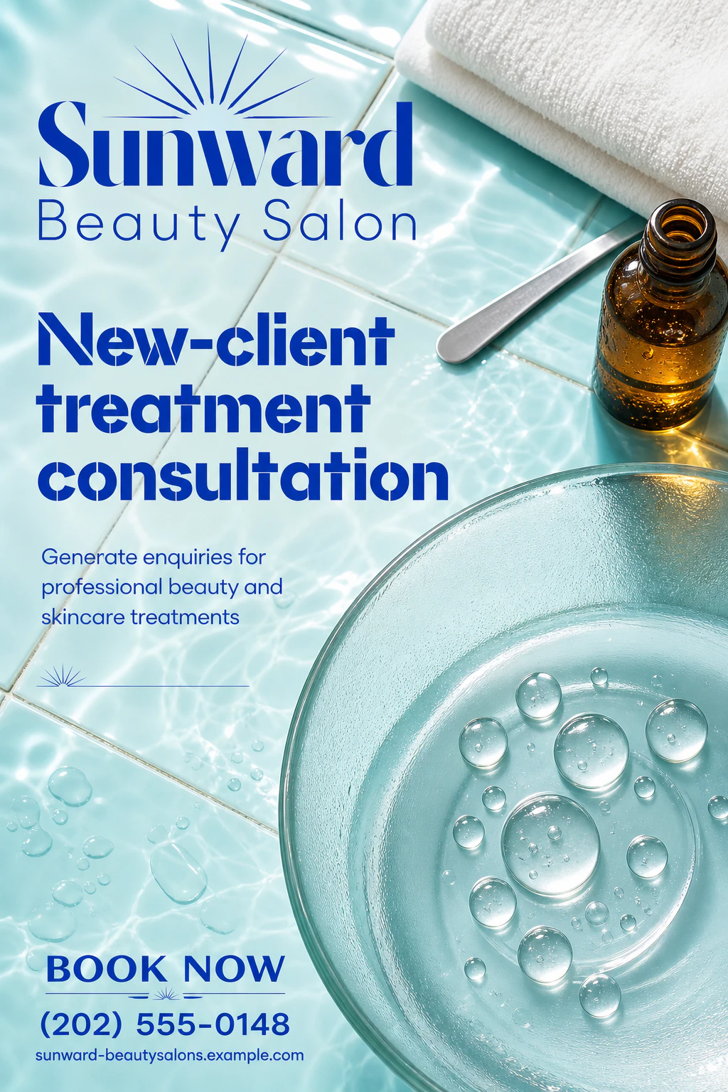 beauty salon flyer template