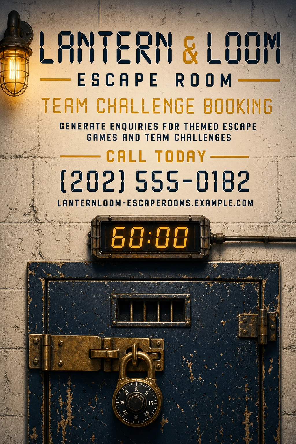escape room flyer template