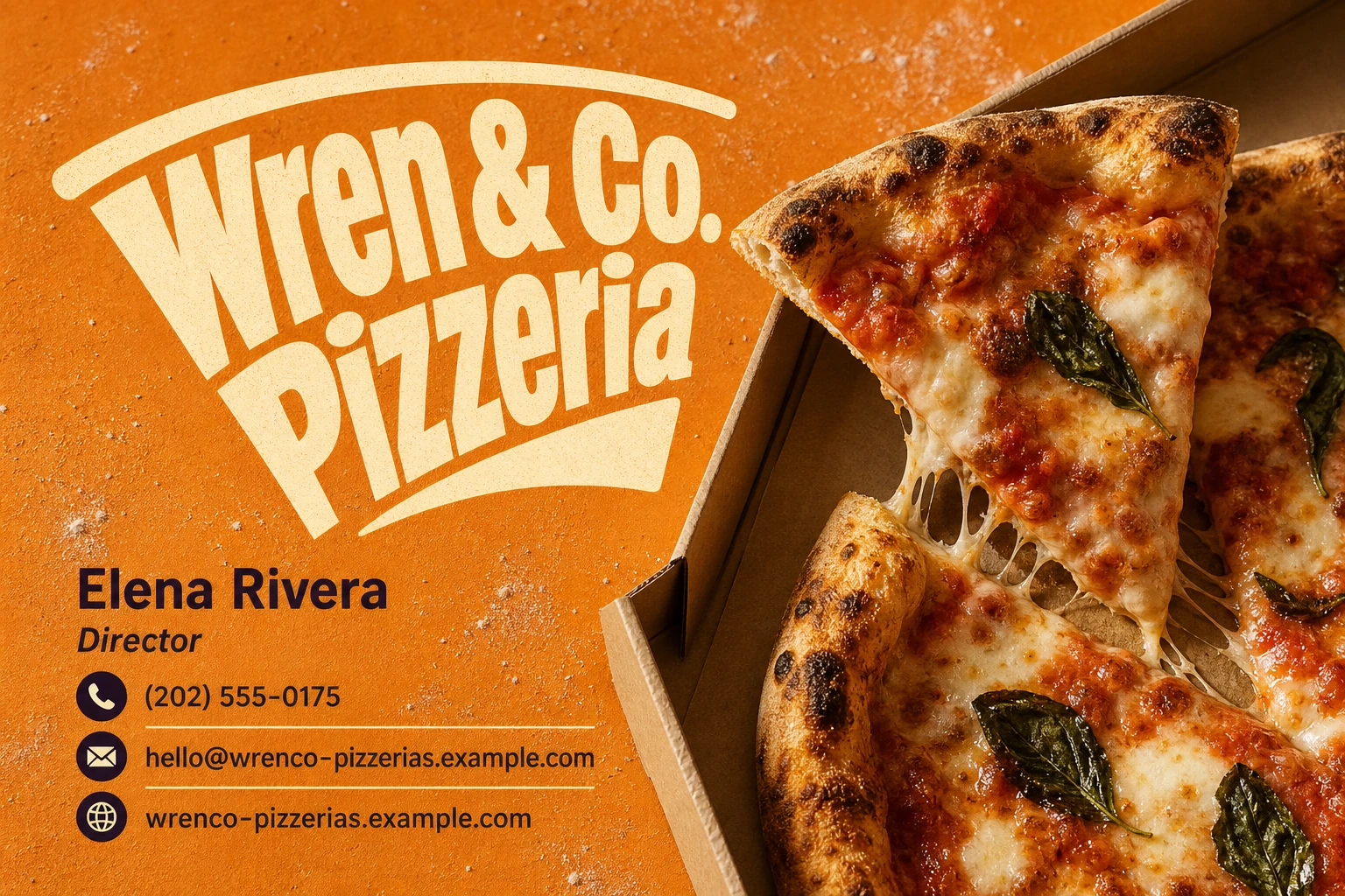pizzeria business card template