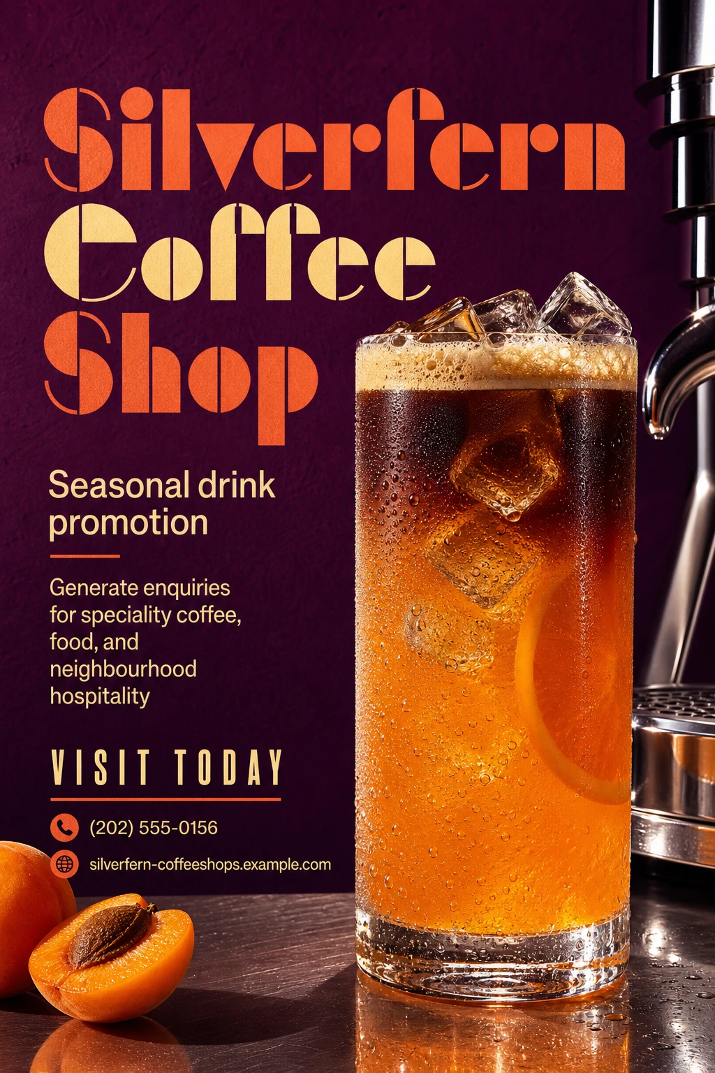 coffee shop poster template