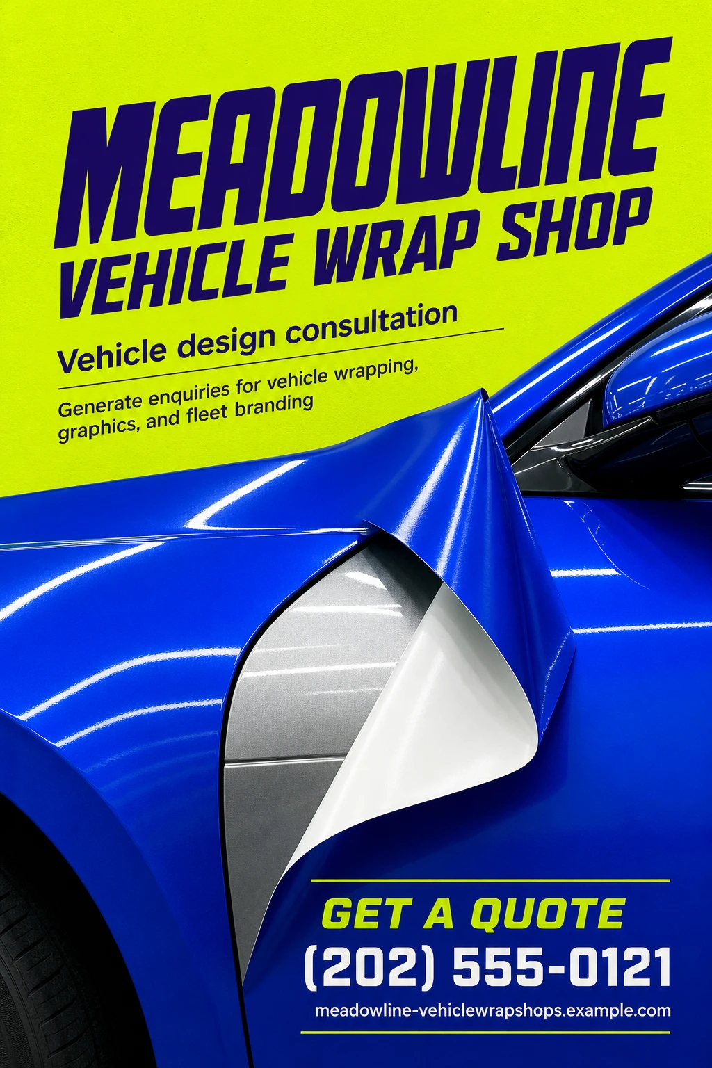 vehicle wrap shop flyer template