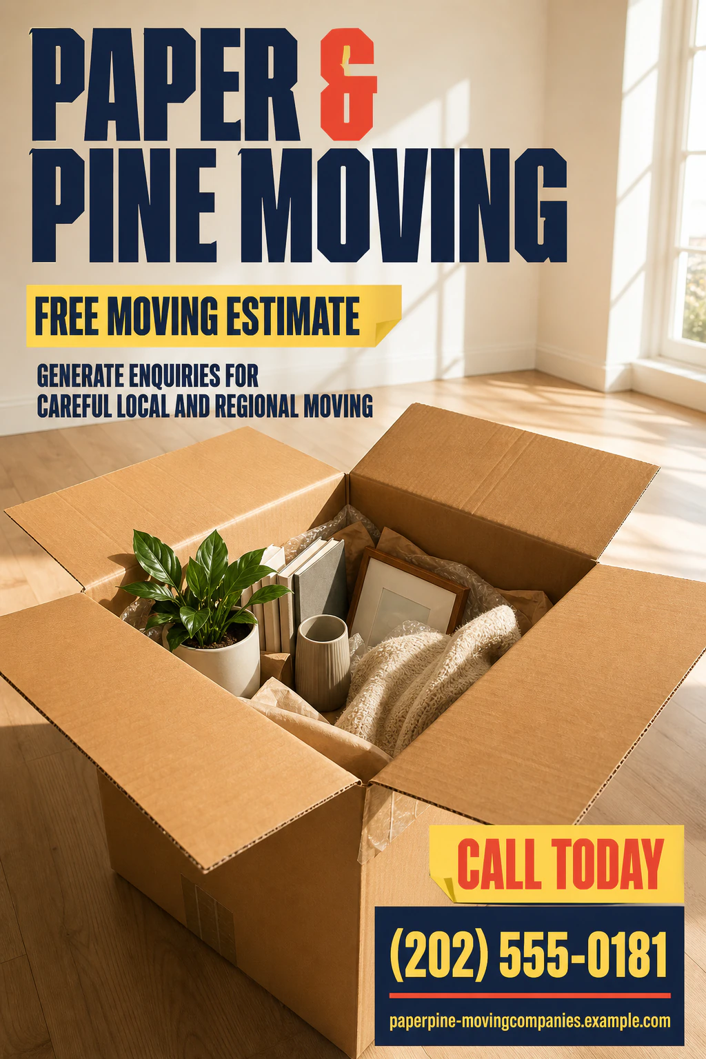 moving company flyer template