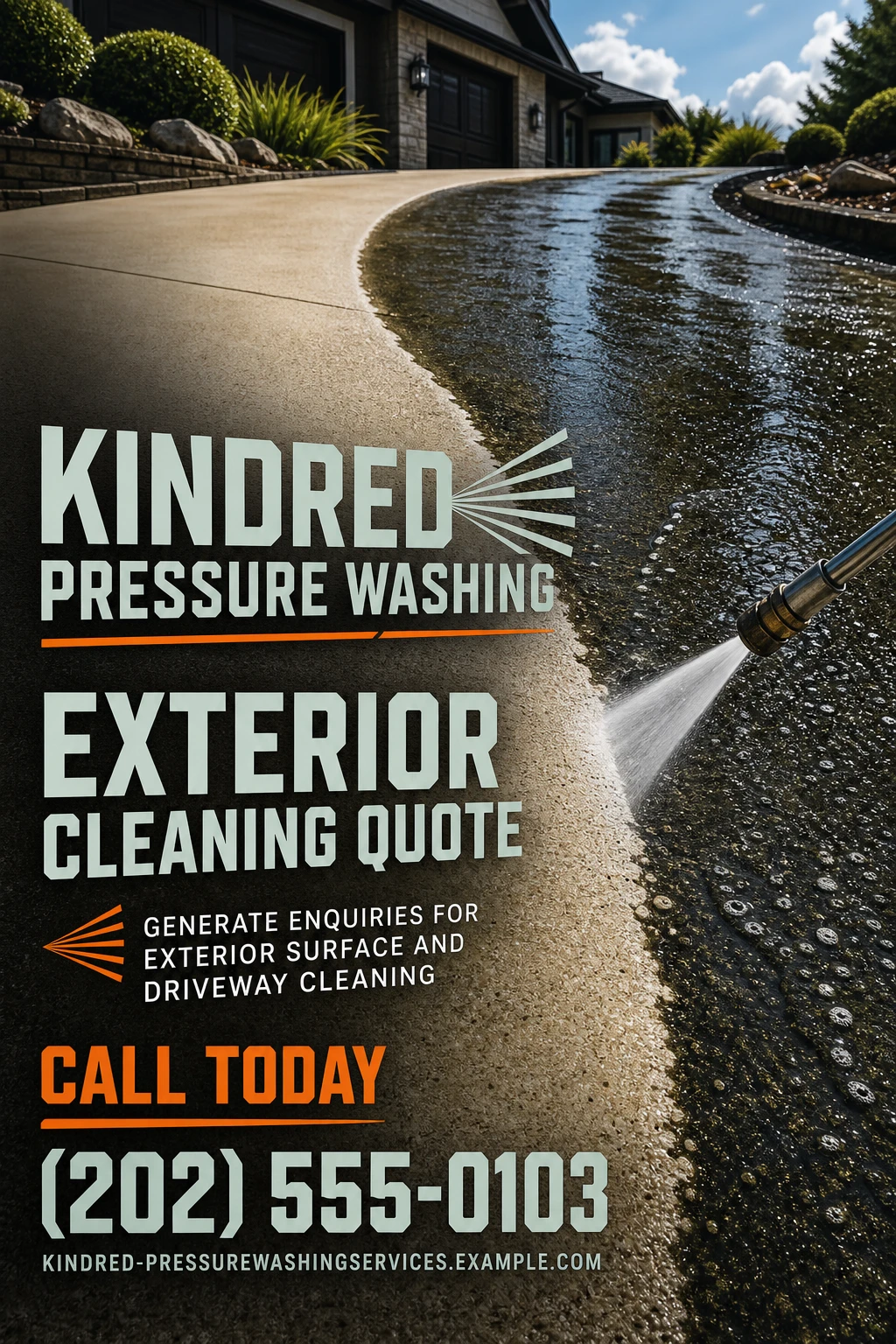 pressure washing service flyer template