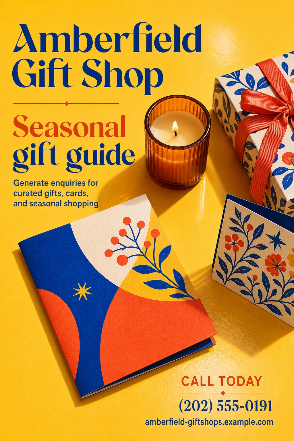 gift shop flyer template