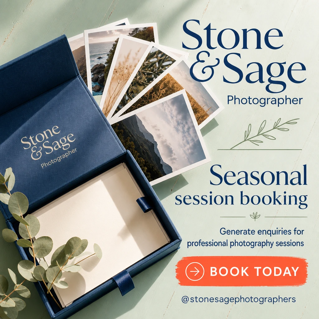 photographer social post template