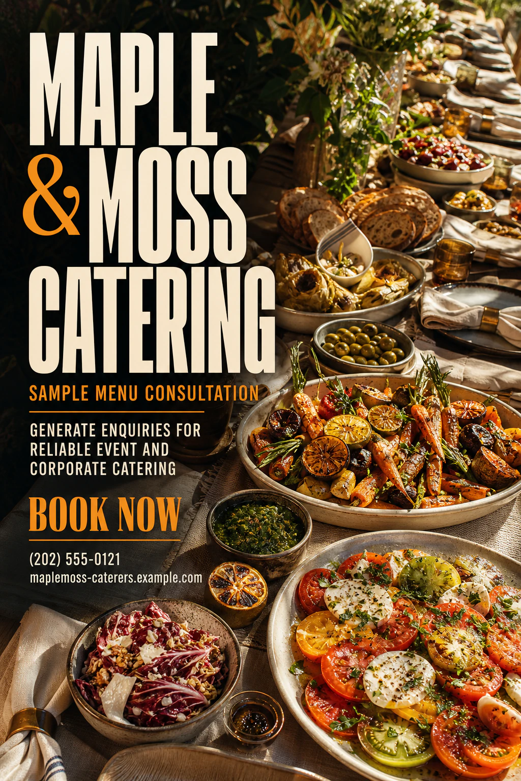 catering company flyer template
