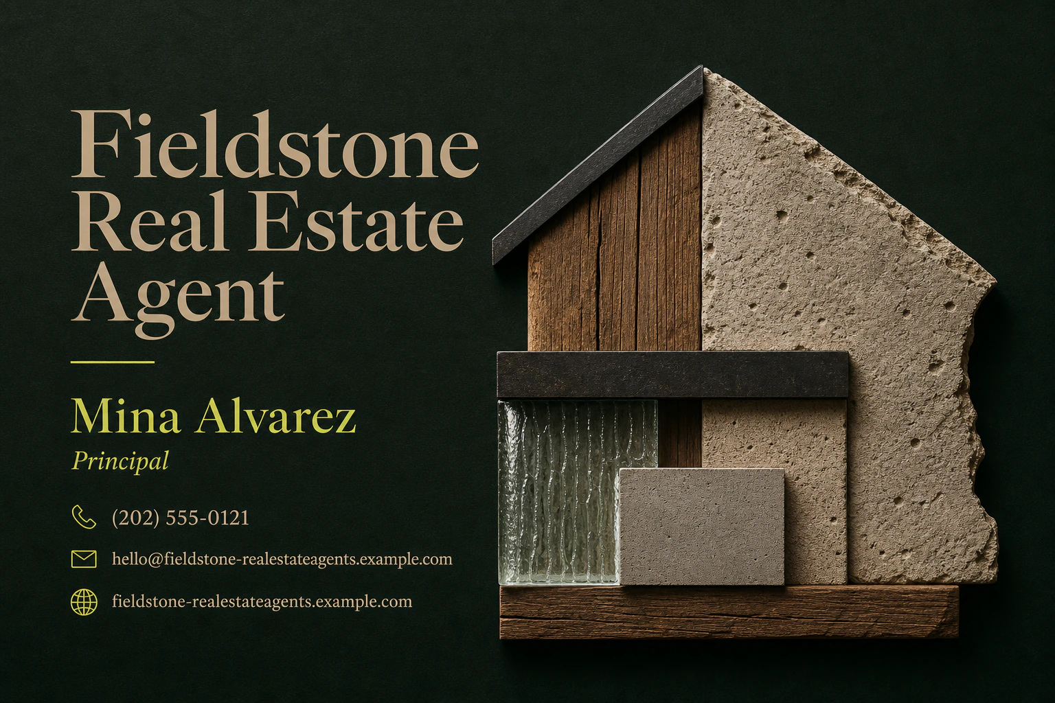 real estate agent business card template: promote complimentary property valuation