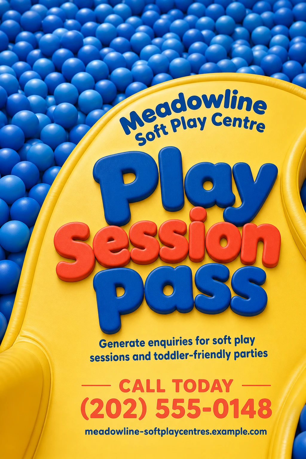 soft play centre flyer template