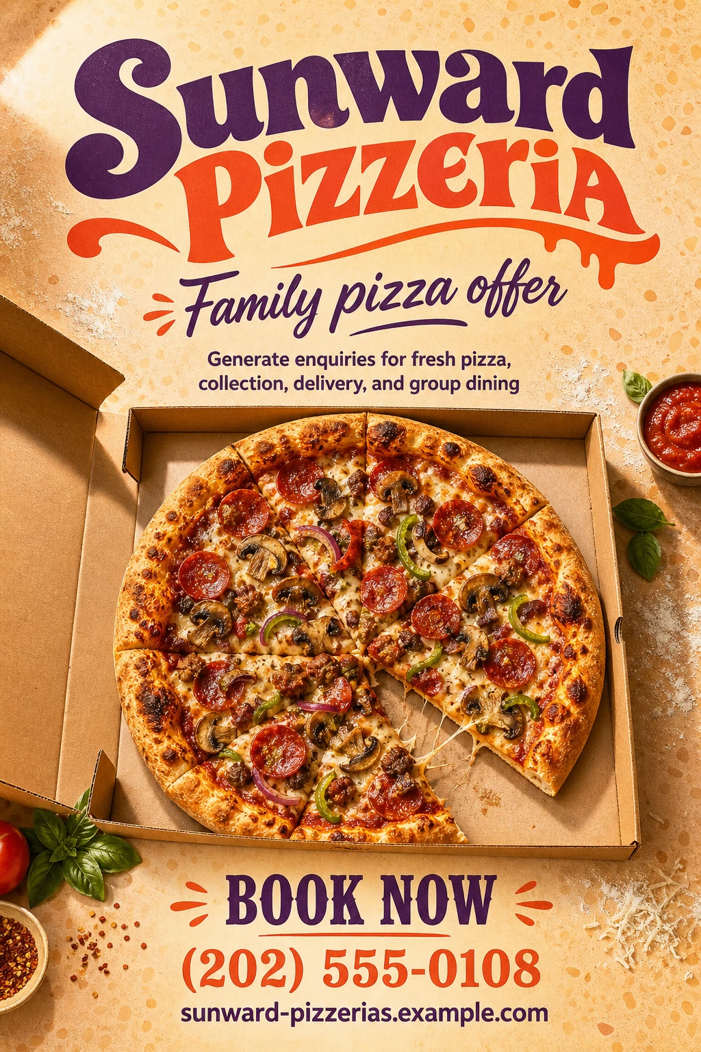 pizzeria flyer template
