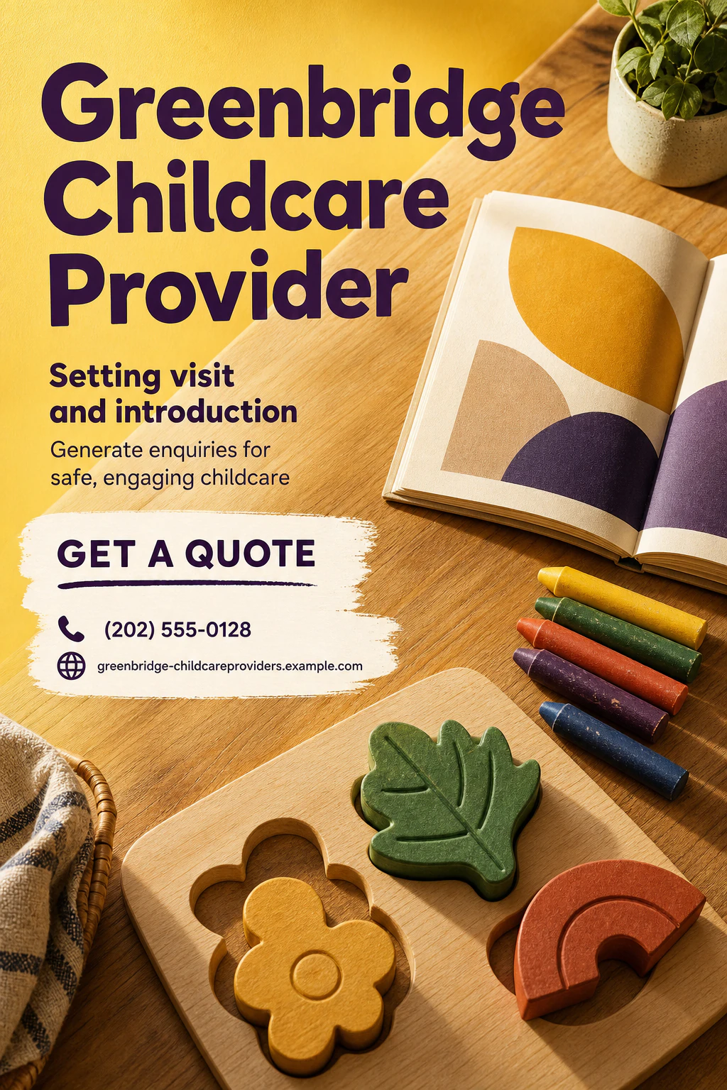 childcare provider flyer template