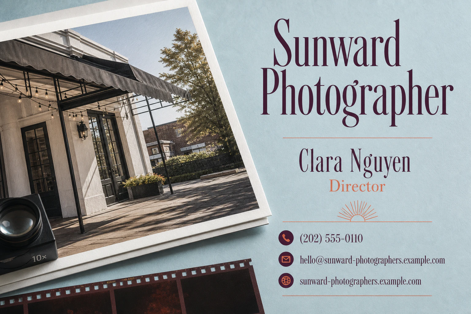photographer business card template: promote seasonal session booking