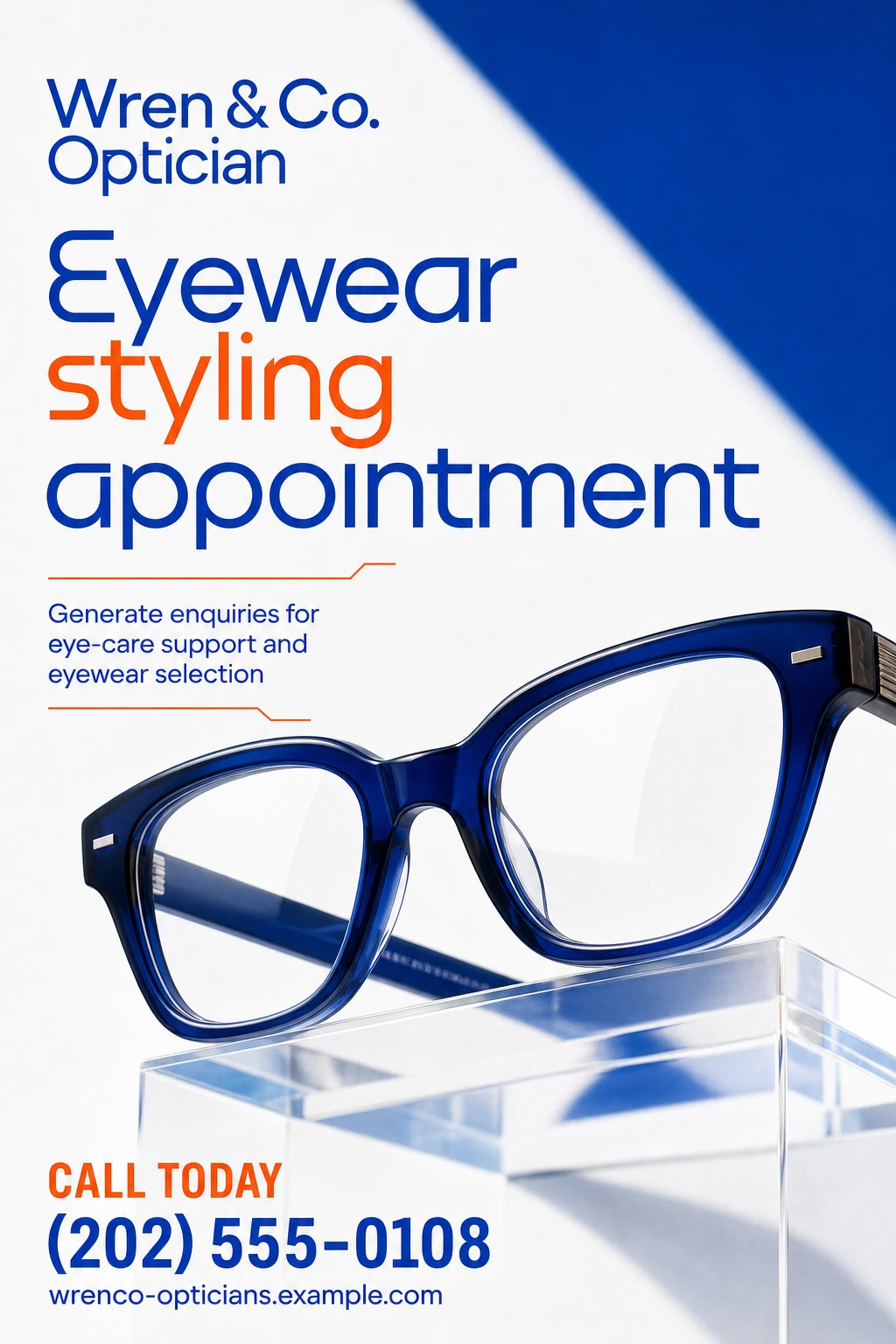 optician poster template