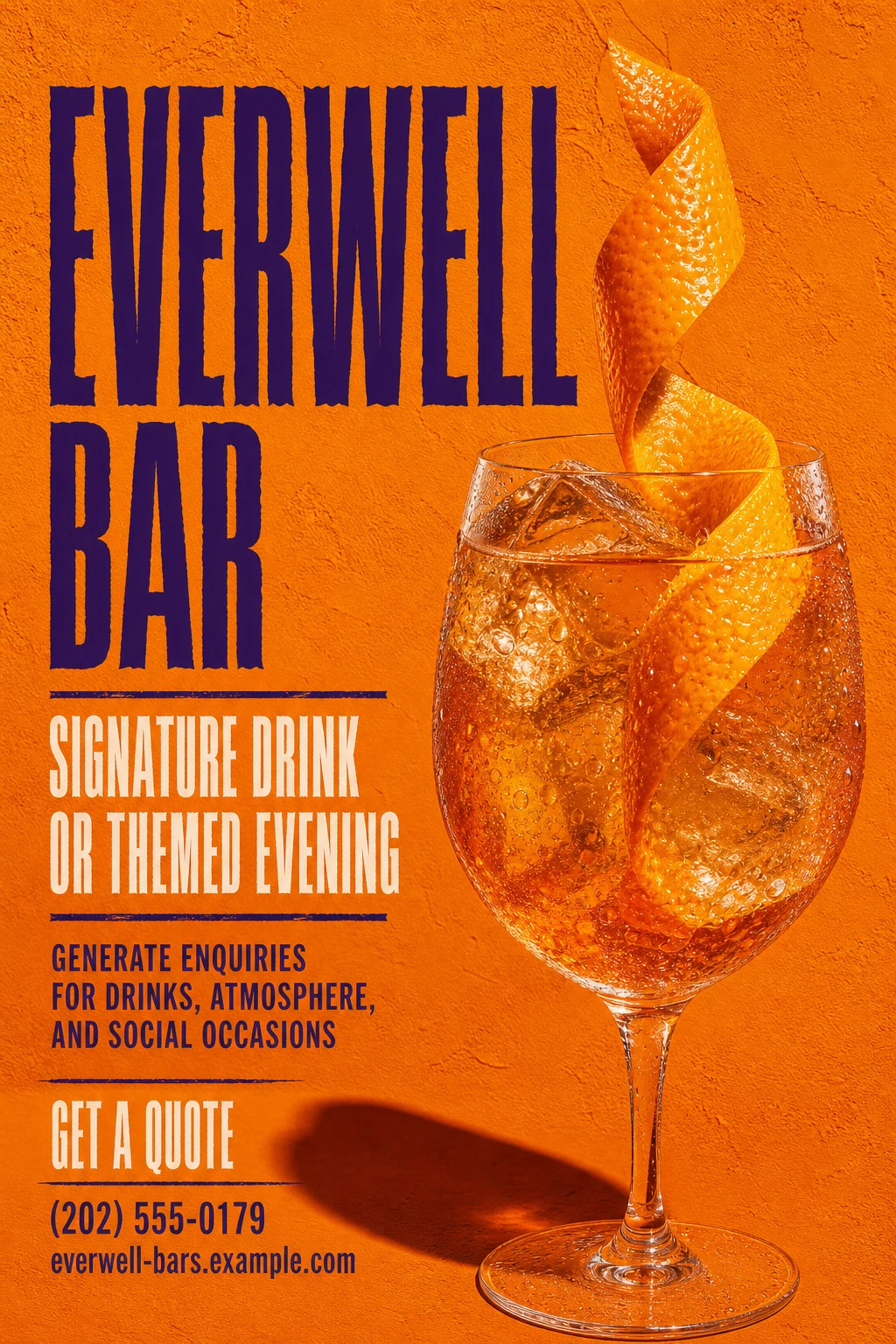 bar flyer template