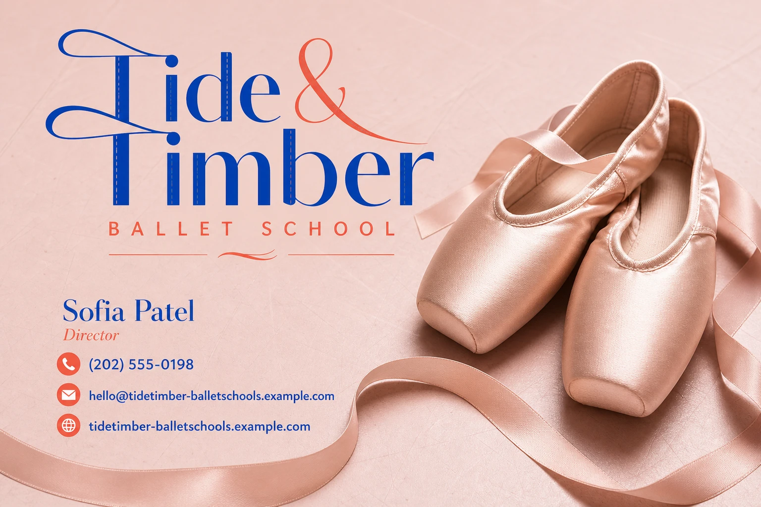 ballet school business card template