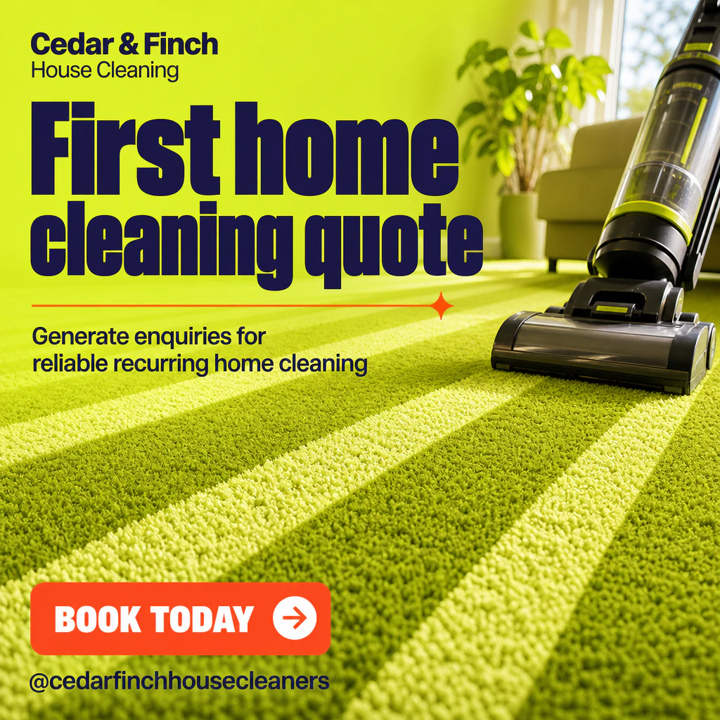 house cleaning service social post template