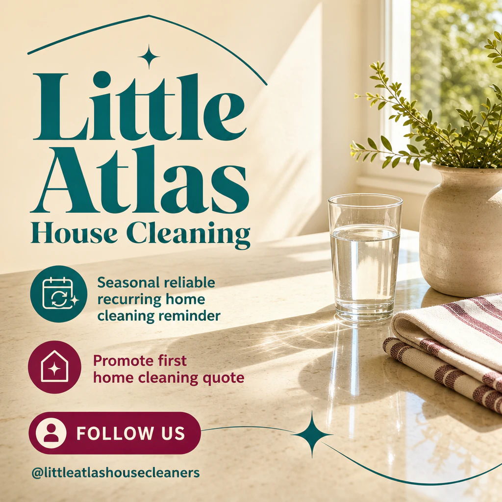 house cleaning service social post template: promote first home cleaning quote