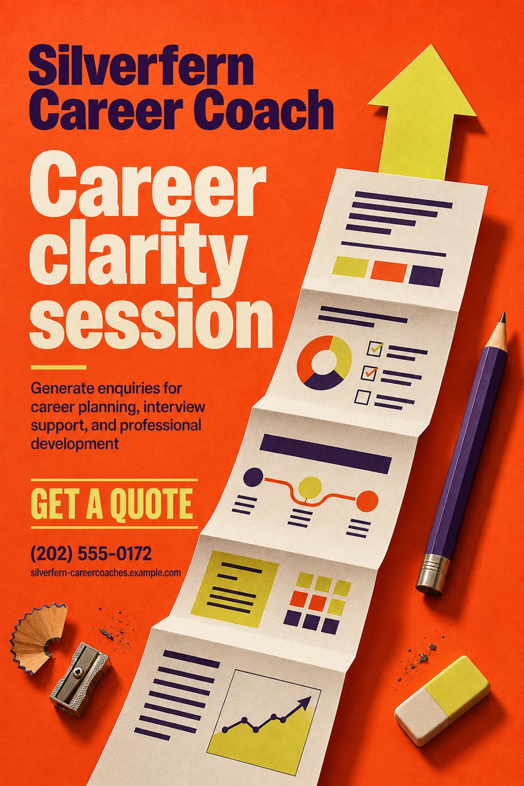 career coach flyer template