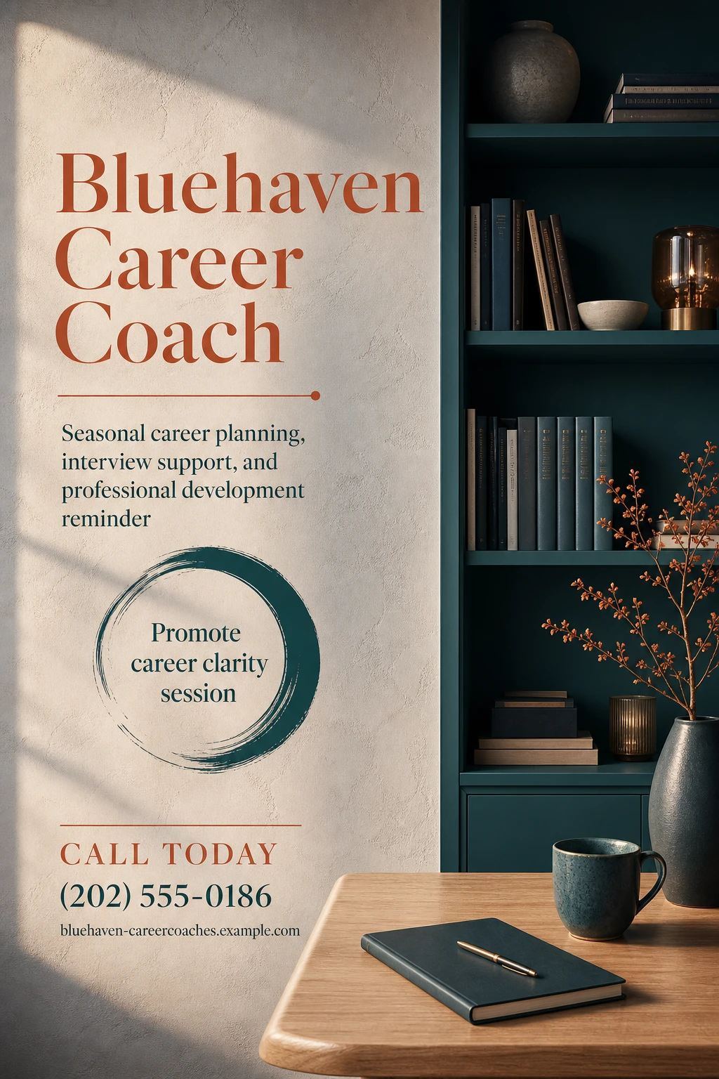 career coach flyer template: promote career clarity session