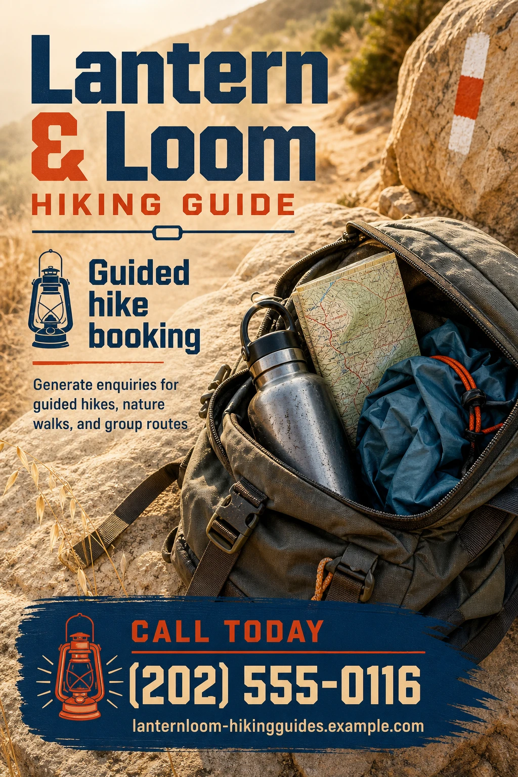 hiking guide flyer template