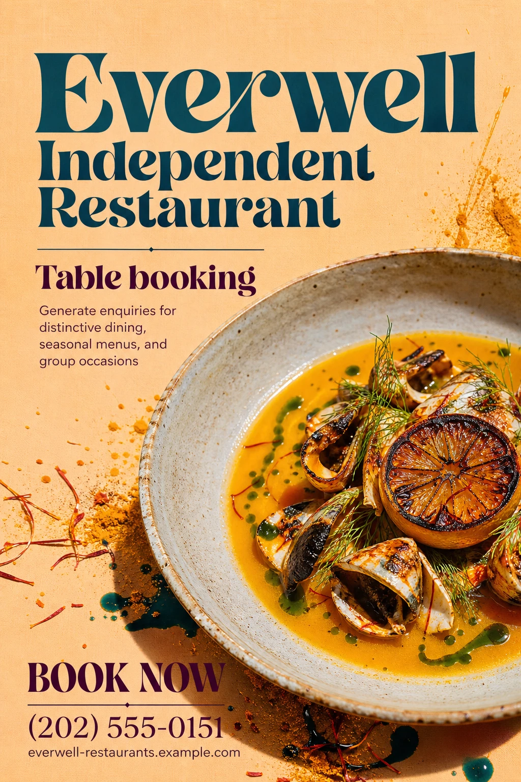 restaurant poster template
