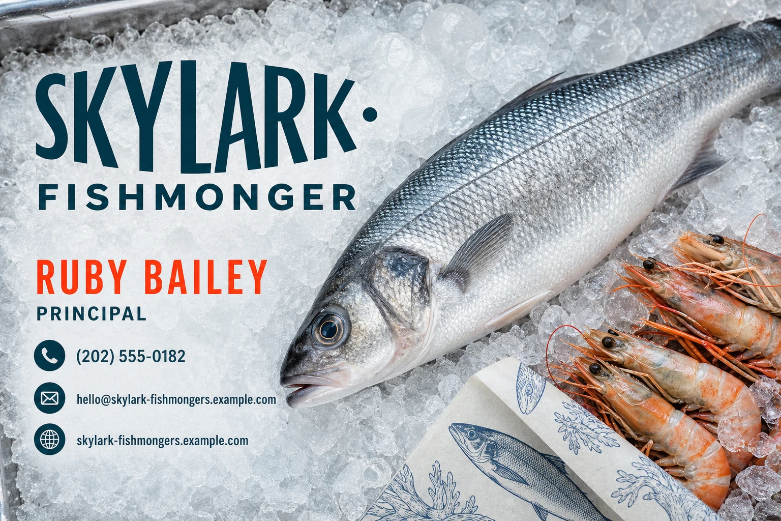 fishmonger business card template