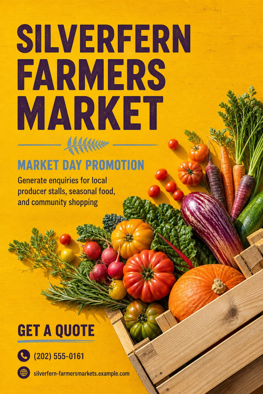farmers market flyer template