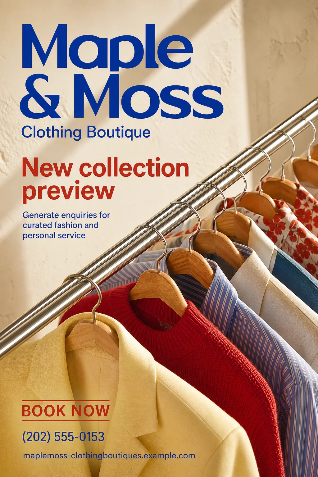 clothing boutique flyer template