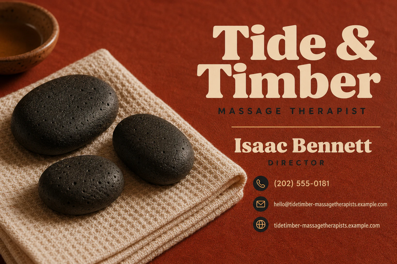 massage therapist business card template