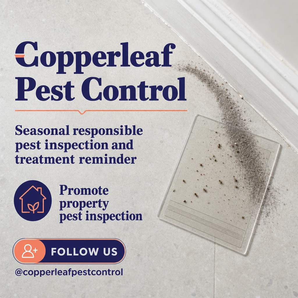 pest control service social post template: promote property pest inspection