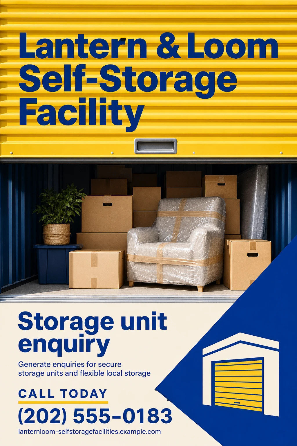 self-storage facility flyer template