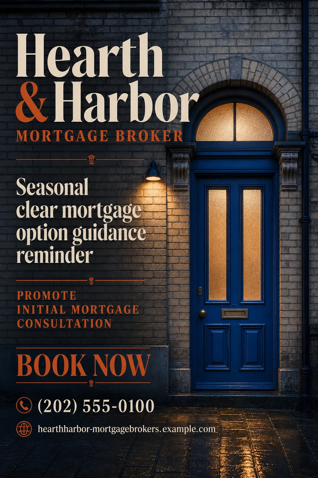 mortgage broker flyer template: promote initial mortgage consultation