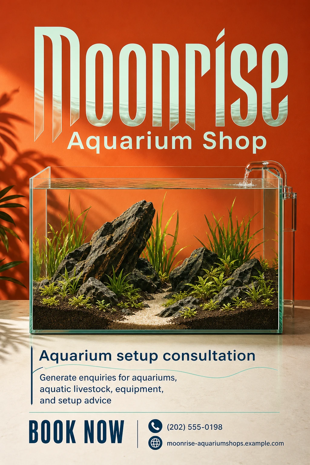 aquarium shop flyer template