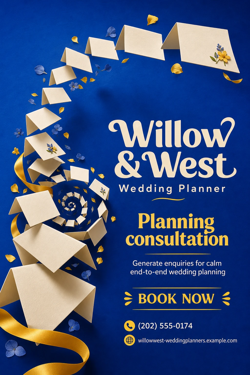 wedding planner poster template