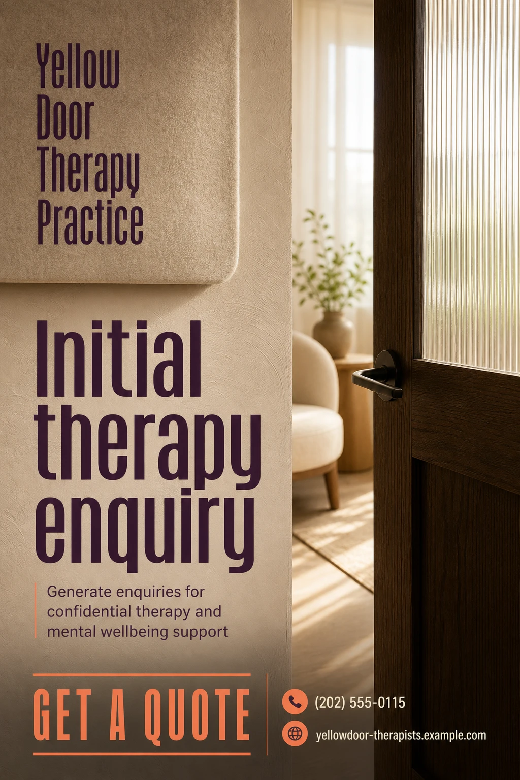 therapy practice flyer template