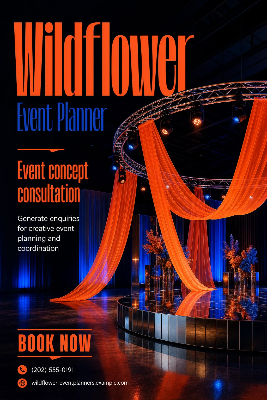 event planner flyer template