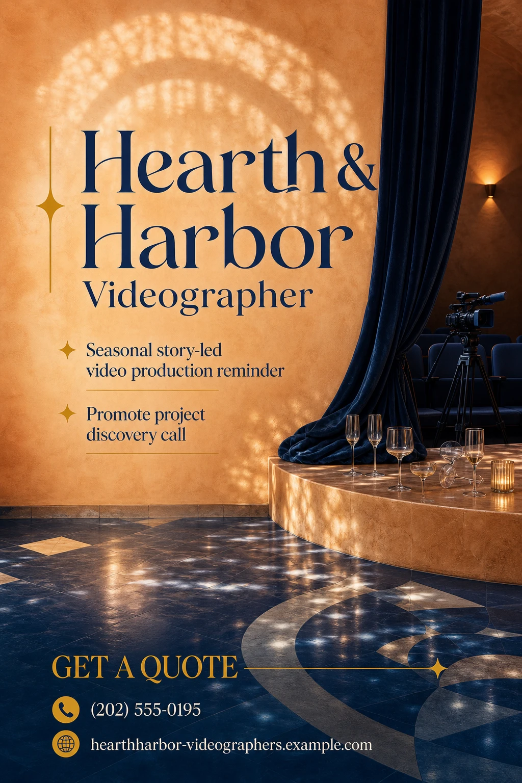 videographer flyer template: promote project discovery call