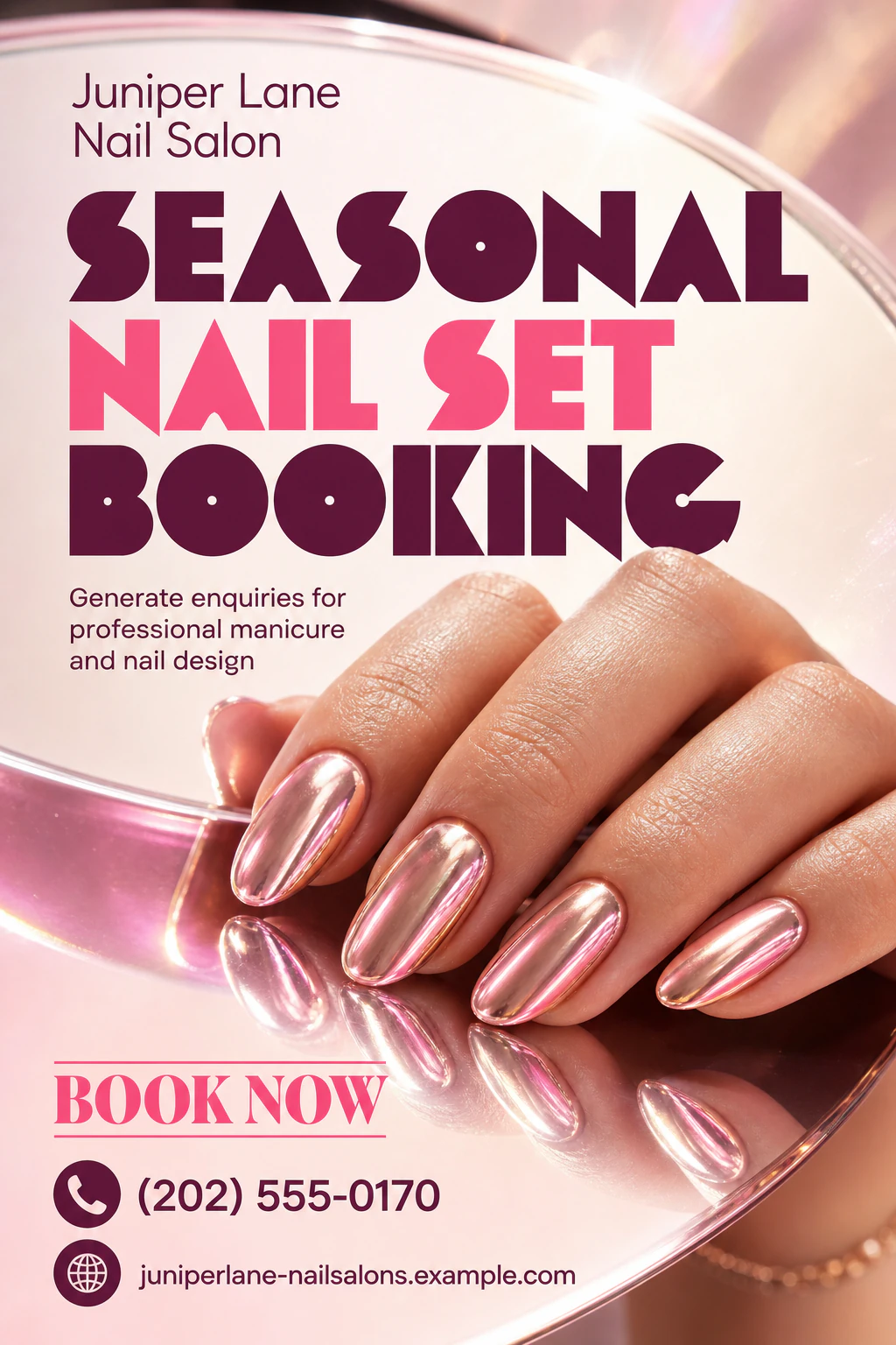 nail salon flyer template