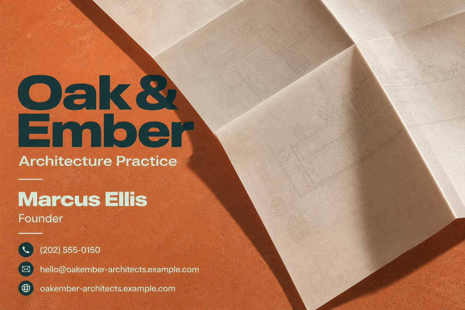 architecture practice business card template