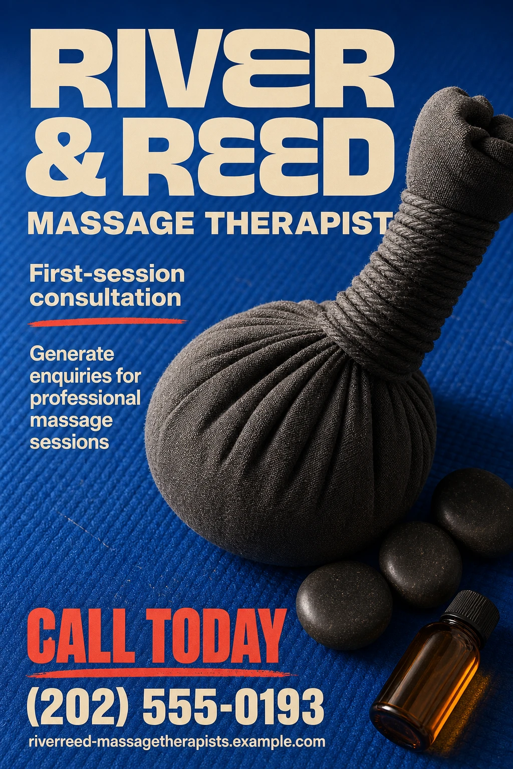 massage therapist flyer template