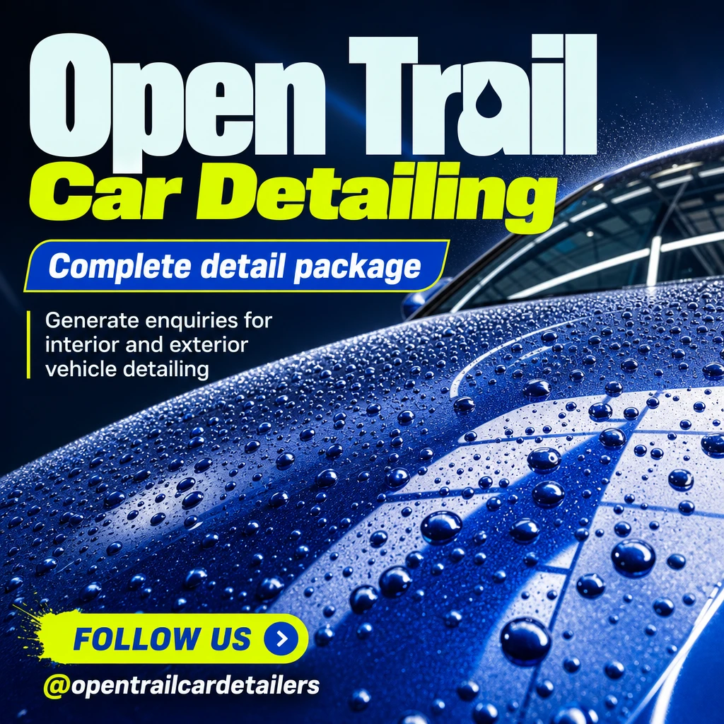car detailing service social post template