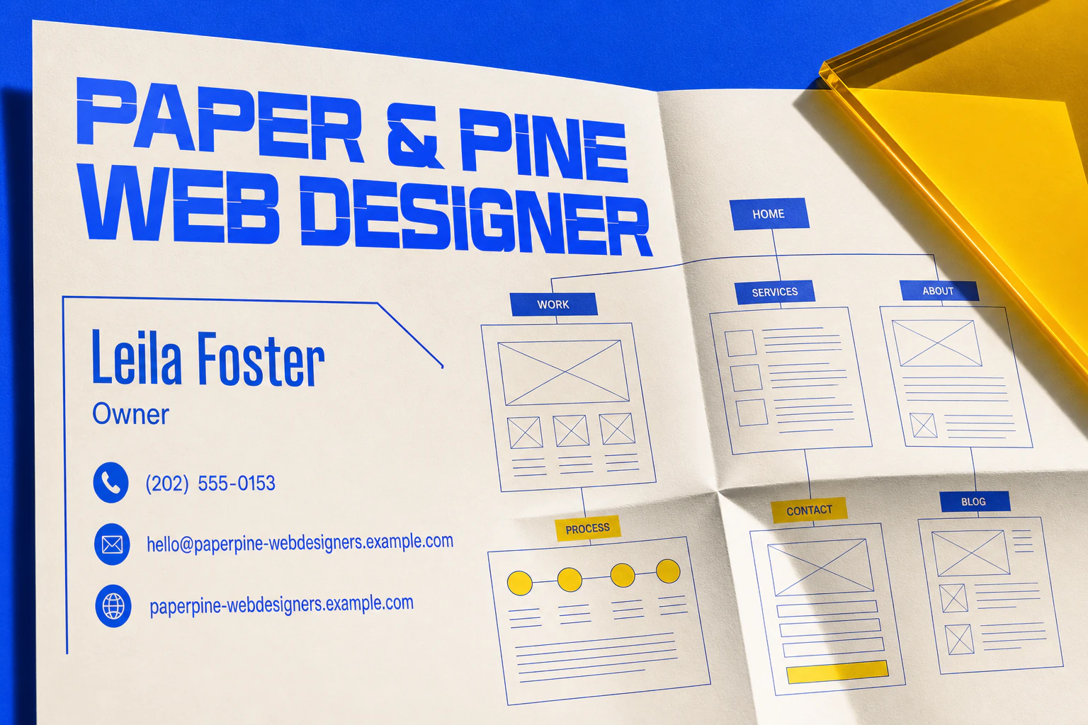 web designer business card template