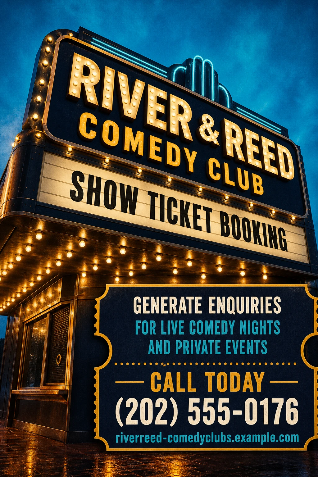 comedy club flyer template