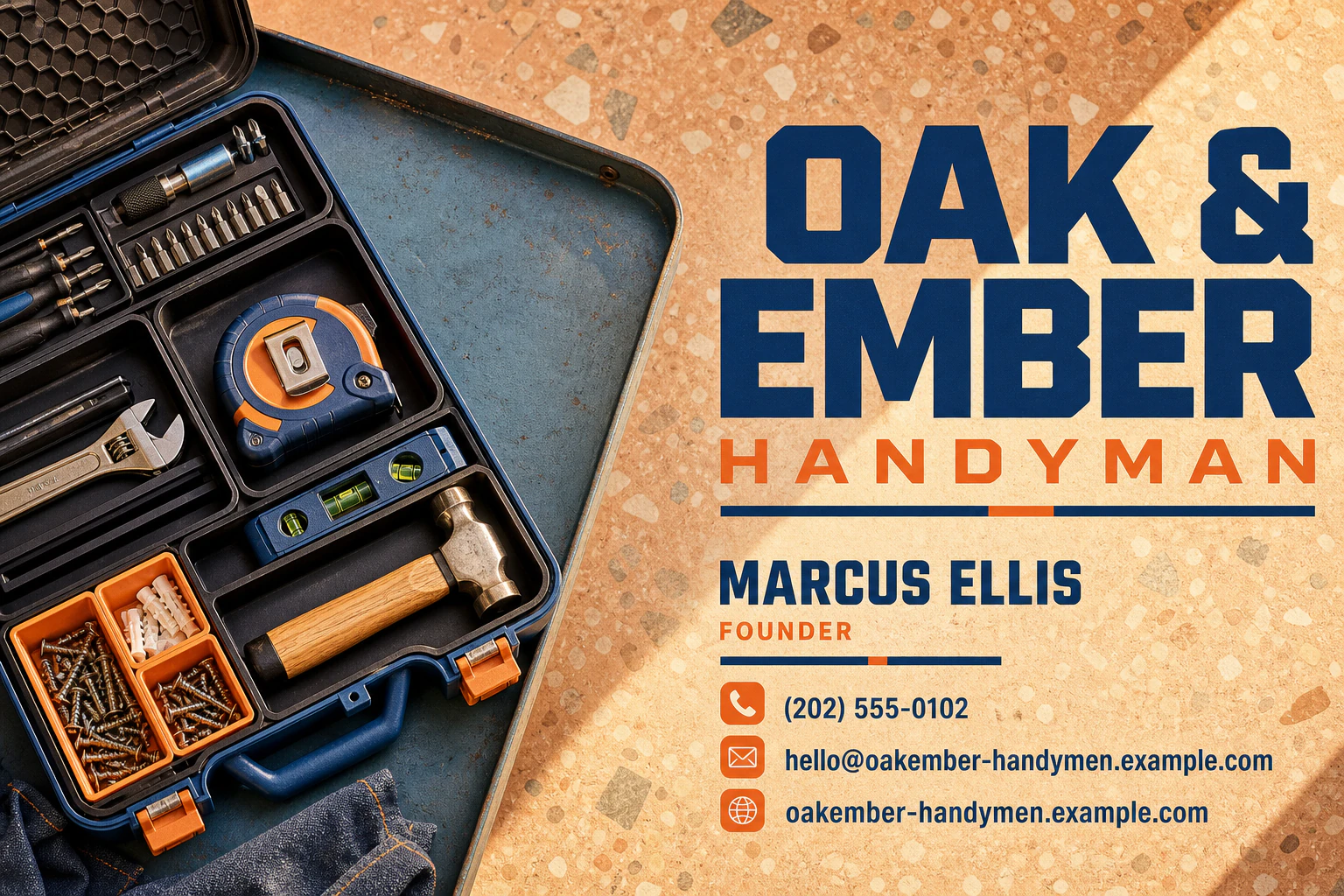 handyman business card template
